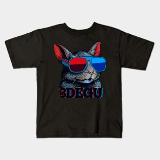 Degu 3D effect pun Kids T-Shirt